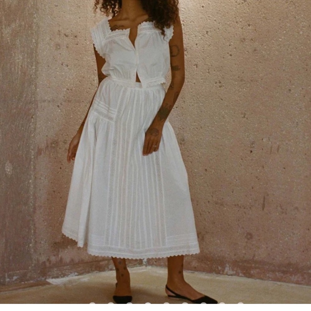 Doen 100% organic cotton Sabina Skirt Powder